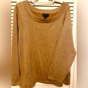 Lane Bryant GOLD Holiday Sweater size 22/24